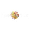 Flower Glass Plastic Stud Earrings FS-WG119A6-03-4