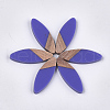 Resin & Walnut Wood Cabochons RESI-S358-88D-1