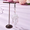 Cloud Alloy and Synthetic Moonstone Pendant Decorations HJEW-TA00329-2