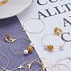 Brass Hoop Earring Findings KK-PH0036-14-5