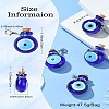 Handmade Evil Eye Lampwork Perfume Bottle Pendant Decorations HJEW-CJ00011-8
