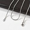 Tarnish Resistant 304 Stainless Steel Snake Chain Necklaces STAS-M174-017P-2