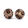Polymer Clay Pave Rhinestone Beads RB-T018-02A-2