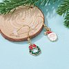 Alloy Enamel Dangle Earrings EJEW-JE04523-3