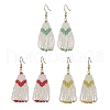 304 Stainless Steel with Glass Dangle Stud Earring EJEW-MZ00179-1