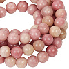 GOMAKERER 2 Strands Natural Rhodonite Beads Strands G-GO0001-11B-1