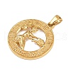 304 Stainless Steel Pendants STAS-C131-03G-02-2