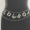 Alloy Crystal Rhinestone Cowboy Tassel Body Chains WG5CCBF-01-2