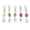 Cowrie Shell Pendant Decorations HJEW-JM03273-2