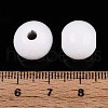 Spray Painted Round Natural Schima Wood Beads WOOD-A018-12mm-31-7