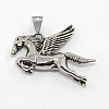 Retro Men's 304 Stainless Steel Big Pegasus Pendants STAS-O044-80-1