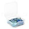 24Pcs 6 Style Blue Series Spray Painted Alloy Pendants FIND-LS0001-62-7