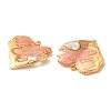 304 Stainless Steel Enamel Pendants STAS-K256-07G-02-2