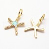 Brass Micro Pave Cubic Zirconia Pendant X-ZIRC-E116-28D-1