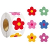 500Pcs Flower Stickers AJEW-S089-09-1