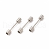201 Stainless Steel Screw Clasps STAS-G305-02P-3