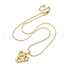 304 Stainless Steel Pendant Necklaces NJEW-P330-01B-G-2
