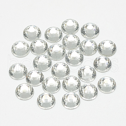 Flat Back Glass Rhinestone Cabochons RGLA-T090-SS8-01-1