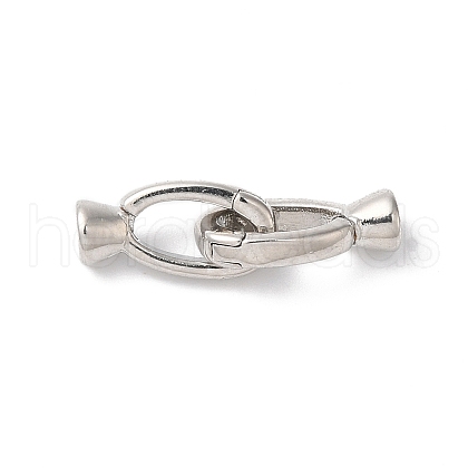 Brass Fold Over Clasps KK-H483-09P-1