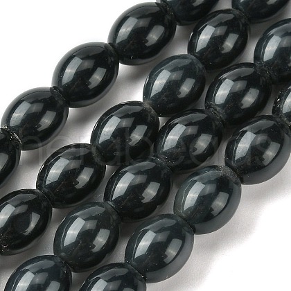 Natural Black Onyx Beads Strands G-D067-D01-1