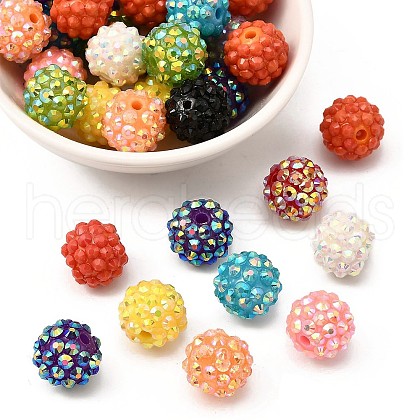 AB-Color Resin Rhinestone Beads X-RESI-S315-12x14-M-1