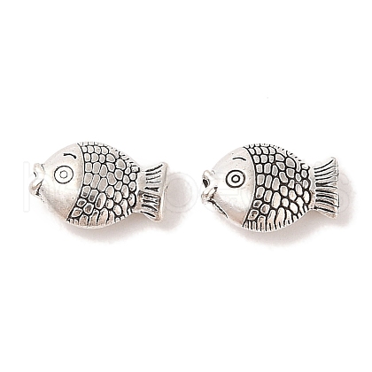 Tibetan Style Zinc Alloy Fish Beads TIBEB-R061-097-1