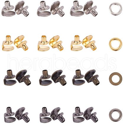 Brass Boots Hook Eyelet Buckles KK-PH0035-74-1