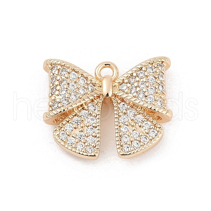 Brass Micro Pave Cubic Zirconia Pendants KK-U051-04G-01-1