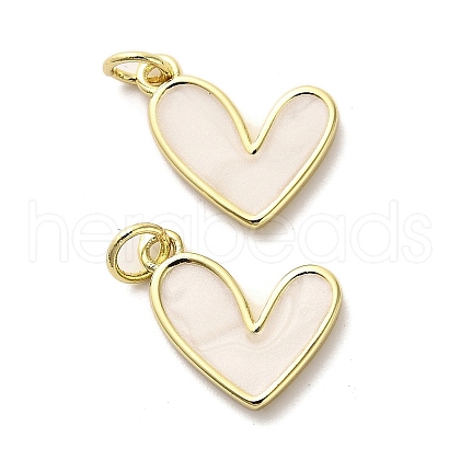 Brass Enamel Pendants KK-M324-24G-1