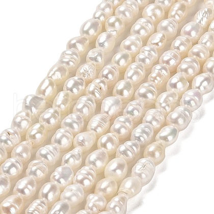 Natural Cultured Freshwater Pearl Beads Strands PEAR-E016-126-1