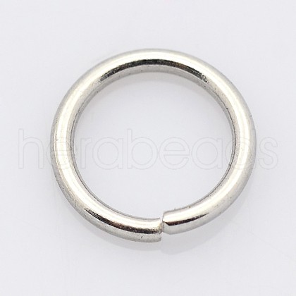 Tarnish Resistant 304 Stainless Steel Open Jump Rings STAS-E067-05-5.5mm-1