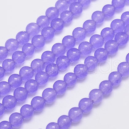 Natural & Dyed Malaysia Jade Bead Strands G-A146-6mm-A19-1