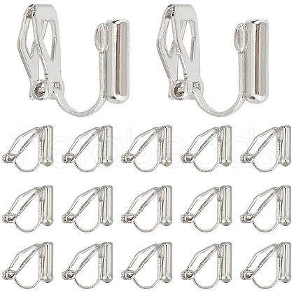 SUNNYCLUE 20Pcs Brass Clip-on Earring Findings KK-SC0004-81P-1