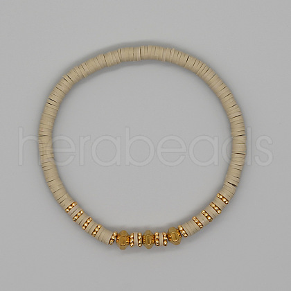 Bohemian Style Heishi Polymer Clay Beads Stretch Bracelets for Women PJ7856-7-1