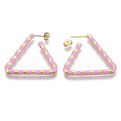 (Jewelry Parties Factory Sale)Brass Stud Earrings EJEW-S209-16E-1