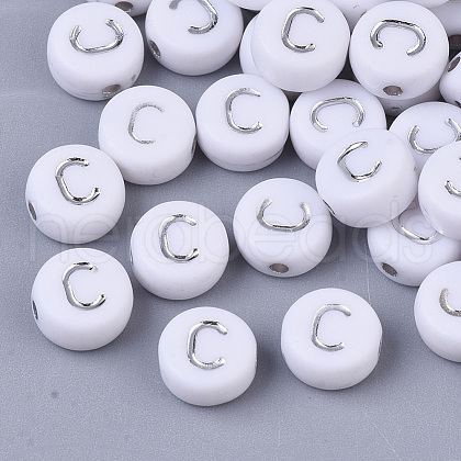 Plating Acrylic Beads X-PACR-R243-04C-1