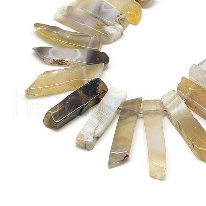Natural Botswana Agate Beads Strands G-R419-20-1