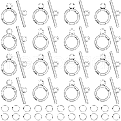 SOFPLATE 60Pcs Tibetan Style Alloy Toggle Clasps FIND-SP0001-23AS-1