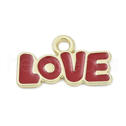 Valentine's Day Alloy Enamel Pandants PALLOY-V001-06D-1