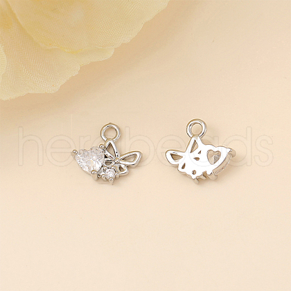 Brass Micro Pave Cubic Zirconia Charms PW-WG2EBF7-02-1