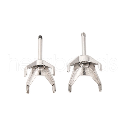 304 Stainless Steel Stud Earring Findings STAS-B091-02A-07P-1