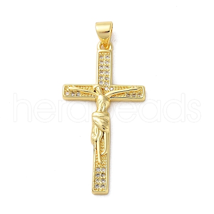 Brass Micro Pave Cubic Zirconia Pendants KK-A212-05B-G-1