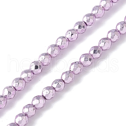 Baking Painted Synthetic Non-Magnetic Hematite Beads Strands G-H020-K01-13-1