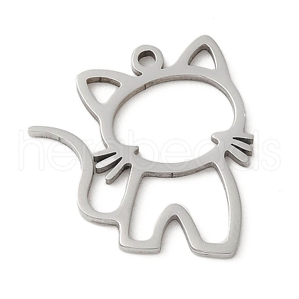 Non-Tarnish 5Pcs 201 Stainless Steel Pendants STAS-B064-03P-1
