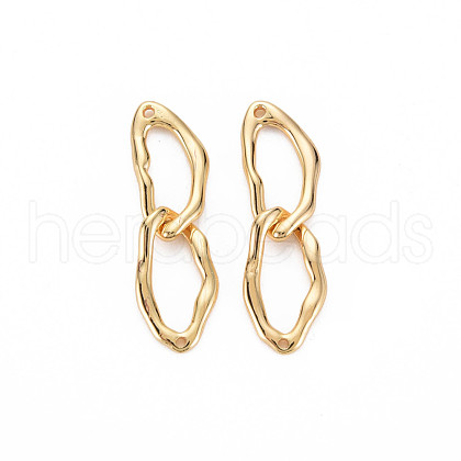 Brass Connector Charms KK-S364-001-1