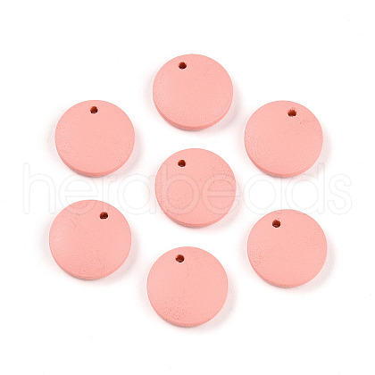 Painted Wood Charms WOOD-T021-16H-1
