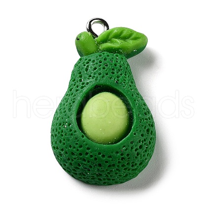 Fruits Opaque Resin Pendants RESI-A030-02A-1