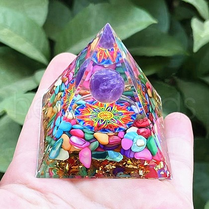 Orgonite Pyramid Resin Energy Generators PW-WGFD72E-01-1