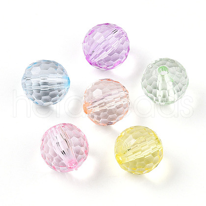 Transparent Acrylic Beads TACR-N019-02-1