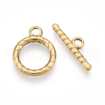 304 Stainless Steel Toggle Clasps STAS-N109-25G-1